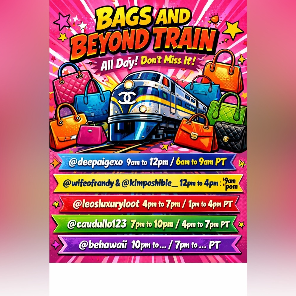 BAGS & BEYOND TRAIN SHARE SHOW! LUXURY & DESIGNER! - Picture 14 of 14